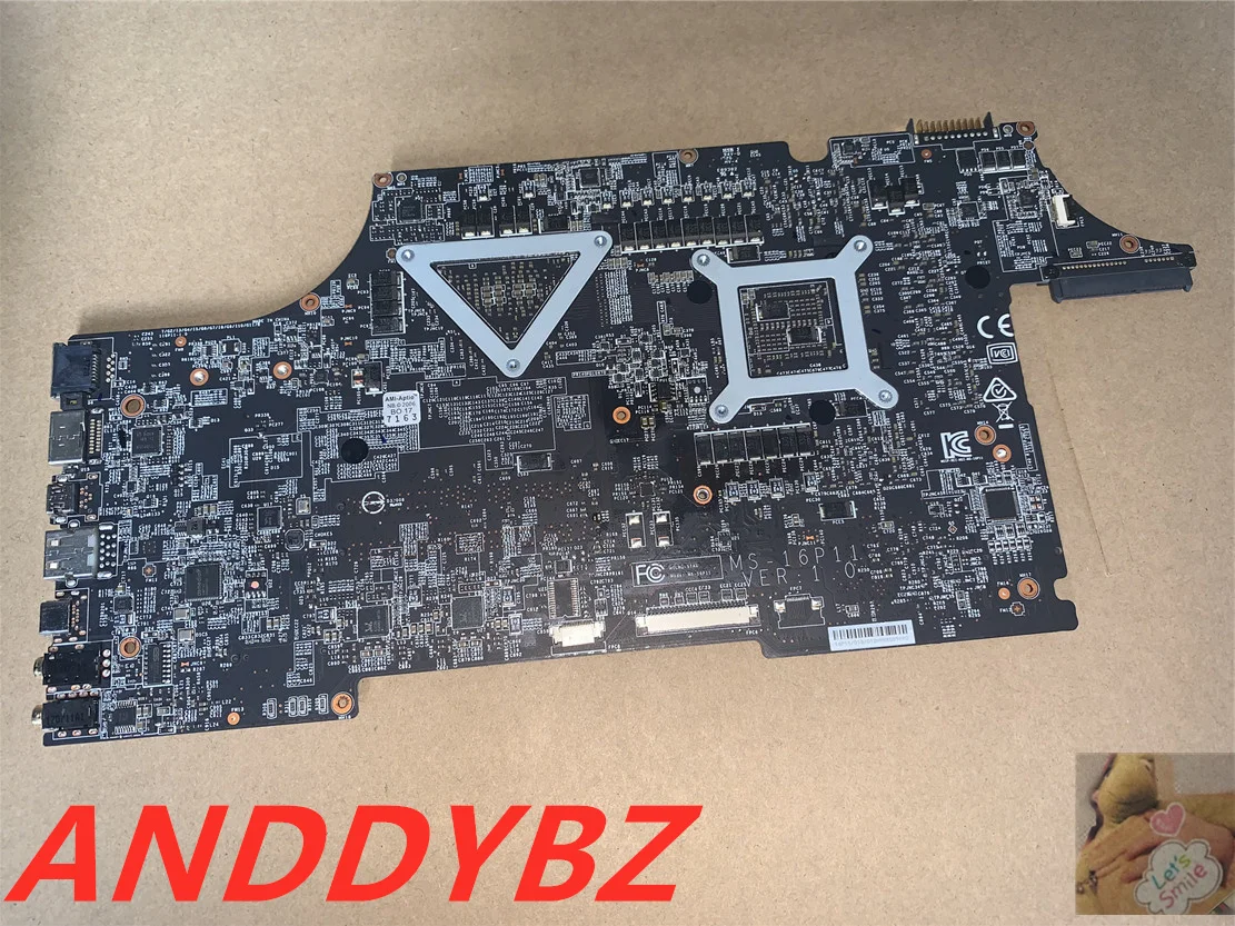 MS-16P11 MS-17C11 FOR  MSI GE63VR GE73VR GP63 GP73VR  Raider Series MS-16P1 MS-17C1 LAPTOP MOTHERBOARD 1070M 100% fully tested images - 6