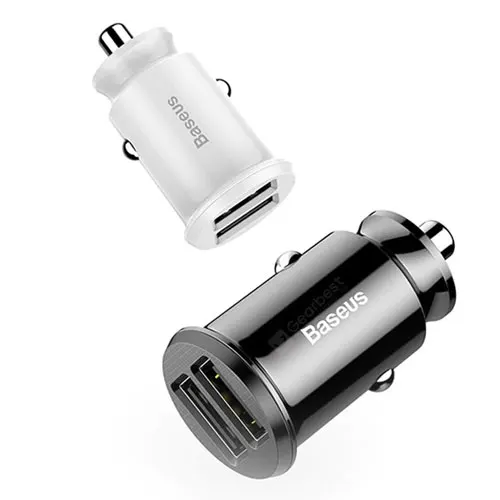 Автомобильное зарядное устройство Baseus Circular Plastic A+A 30W Dual QC3.0 Quick Car Charger Black (CCALL-YD01) |