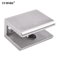 yumore 304 stainless steel glass clamps clips support brackets 6 9 mm glass clamp hardware glass holder cabinet clips