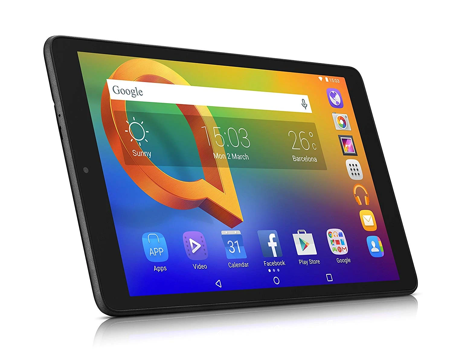 Планшет Alcatel A3 (8079) черный цвет (черный) полоса WiFi GB 16 de Memoria Interna 1gb Ram экран 10 1