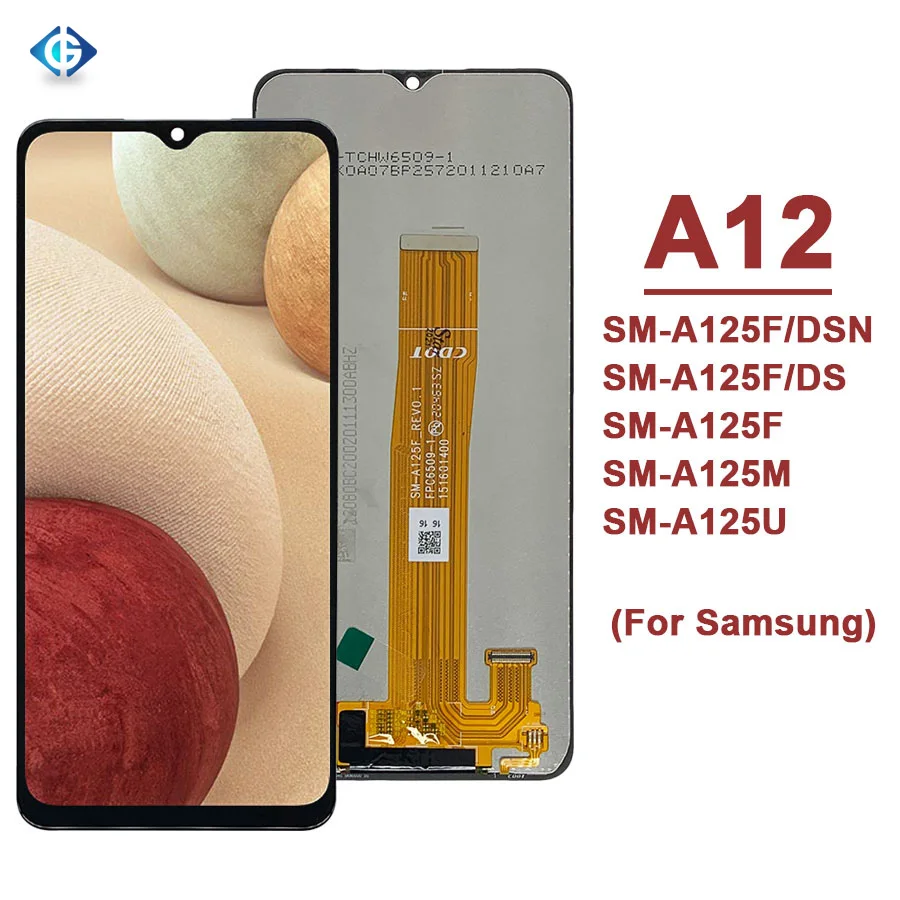 Заводская цена 6 5 ''дигитайзер для Samsung Galaxy A12 ЖК-дисплей сенсорный экран в