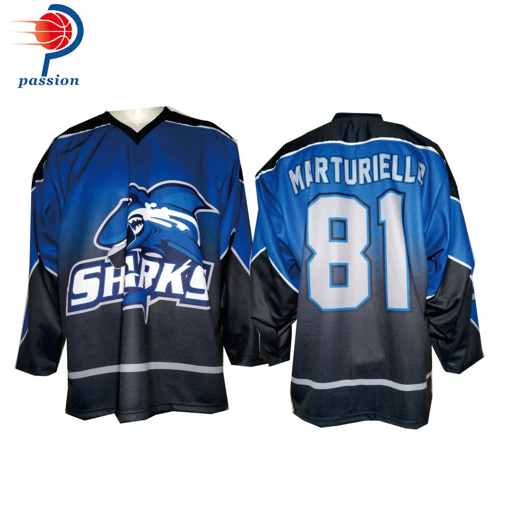 Минимальный заказ 5 шт. стандартная форма для хоккея с шайбой рубашки тренировок