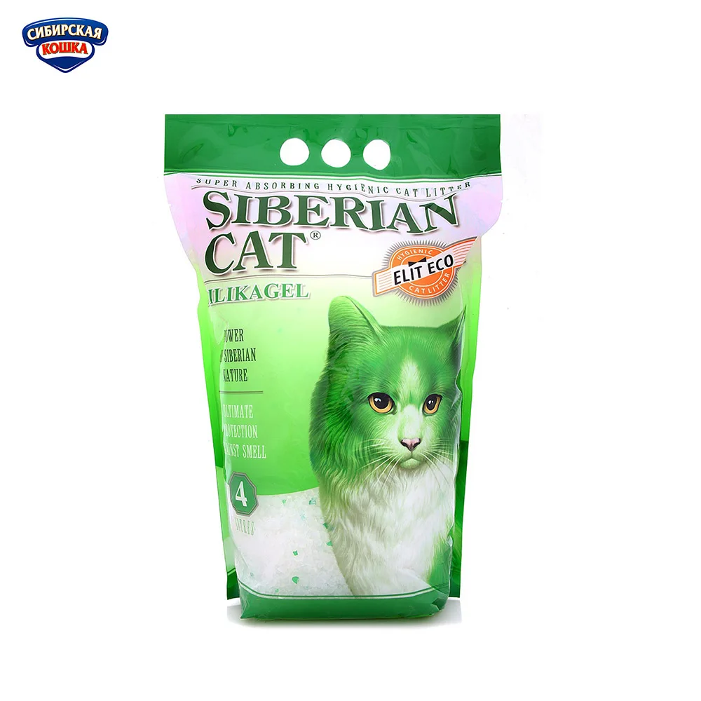 Наполнитель Сибирская Кошка Элита ЭКО (зеленые гранулы) 4л | Дом и сад