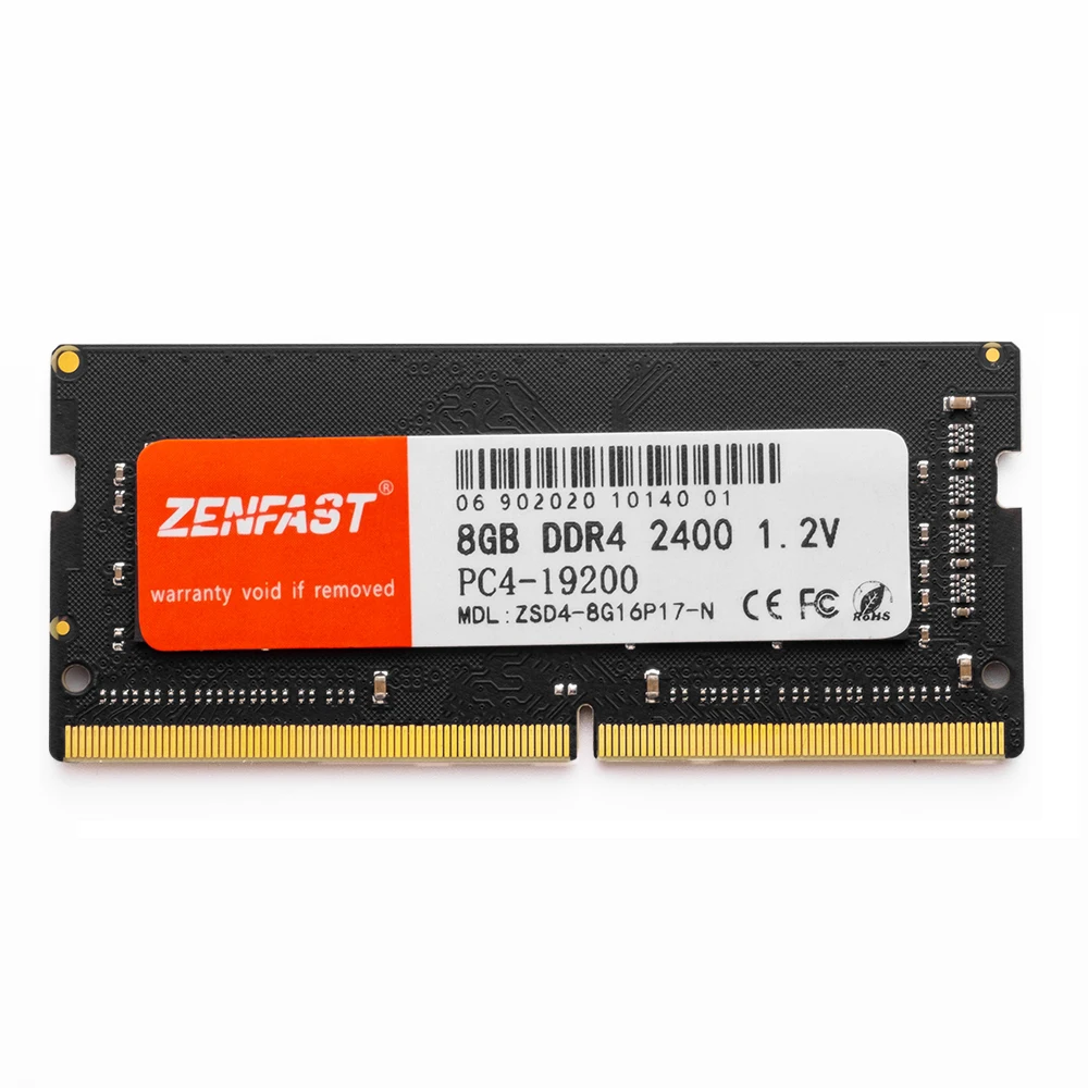 zenfast ddr3 ddr4 8gb 4gb 16gb laptop ram 1333 1600 2133 2400 2666mhz 204pin sodimm notebook memory free global shipping