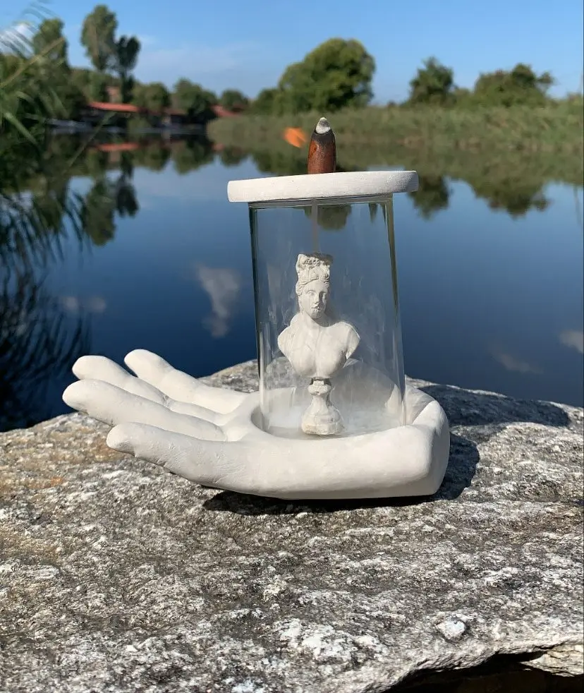 

Artemisin rüyası natural concrete backflow incense burners