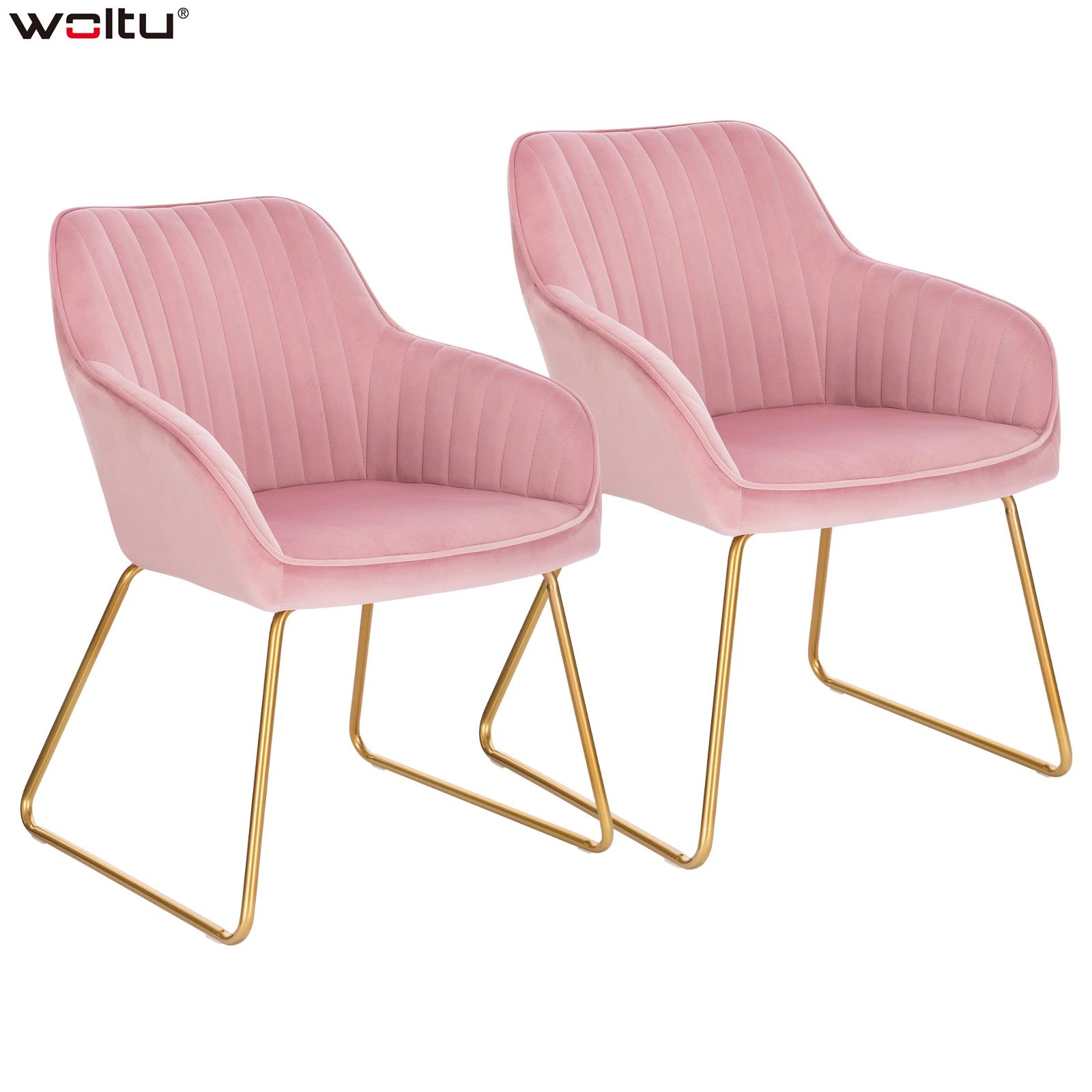 Обеденные стулья с мягкой обивкой WOLTU 2 шт. стул для гостиной подлокотником