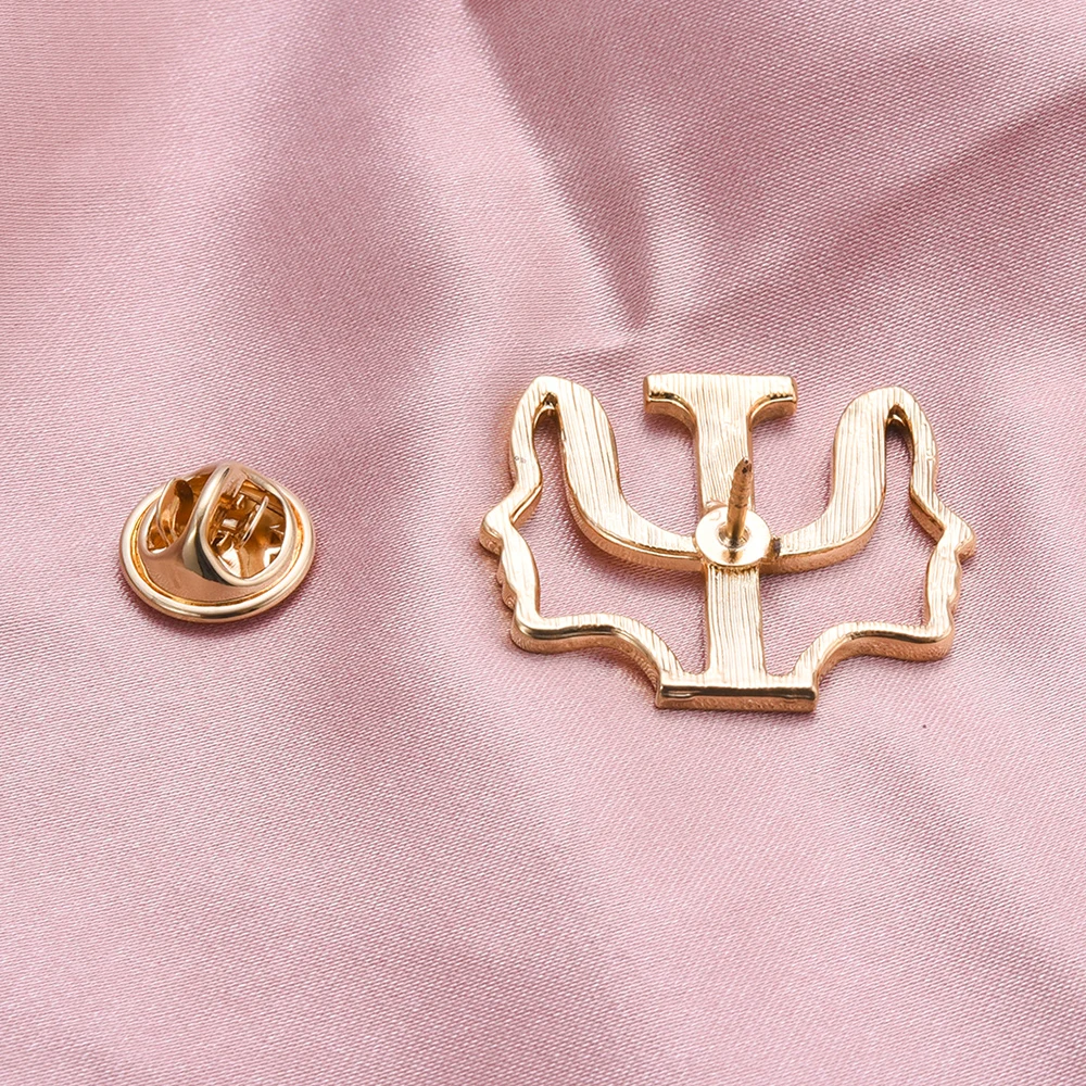 Брошь с психоделическим принтом в ассортименте