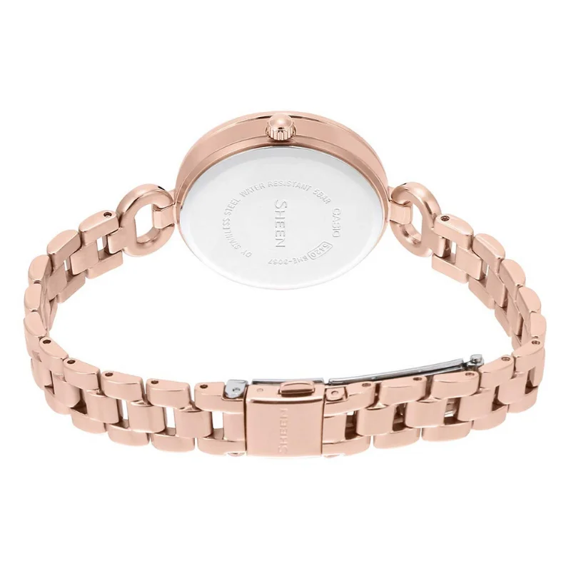 Оптическими зумом Casio женские оригинальные стальные часы модные роскошные 5 АТМ