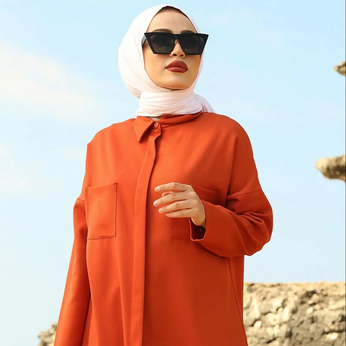 

Туника/хиджаб мусульманская, тюрбан, абайя для женщин, Современная Съемная Модная одежда с длинным рукавом, красочная скидка, быстрая беспл...