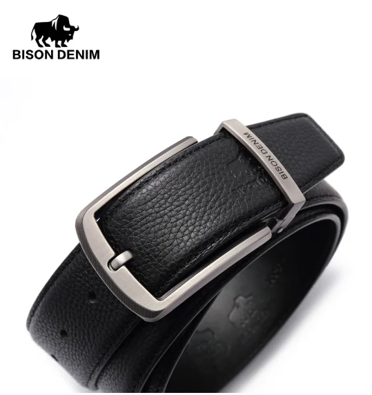 Мужской ремень из натуральной кожи Bison Denim N71315 | Аксессуары для одежды