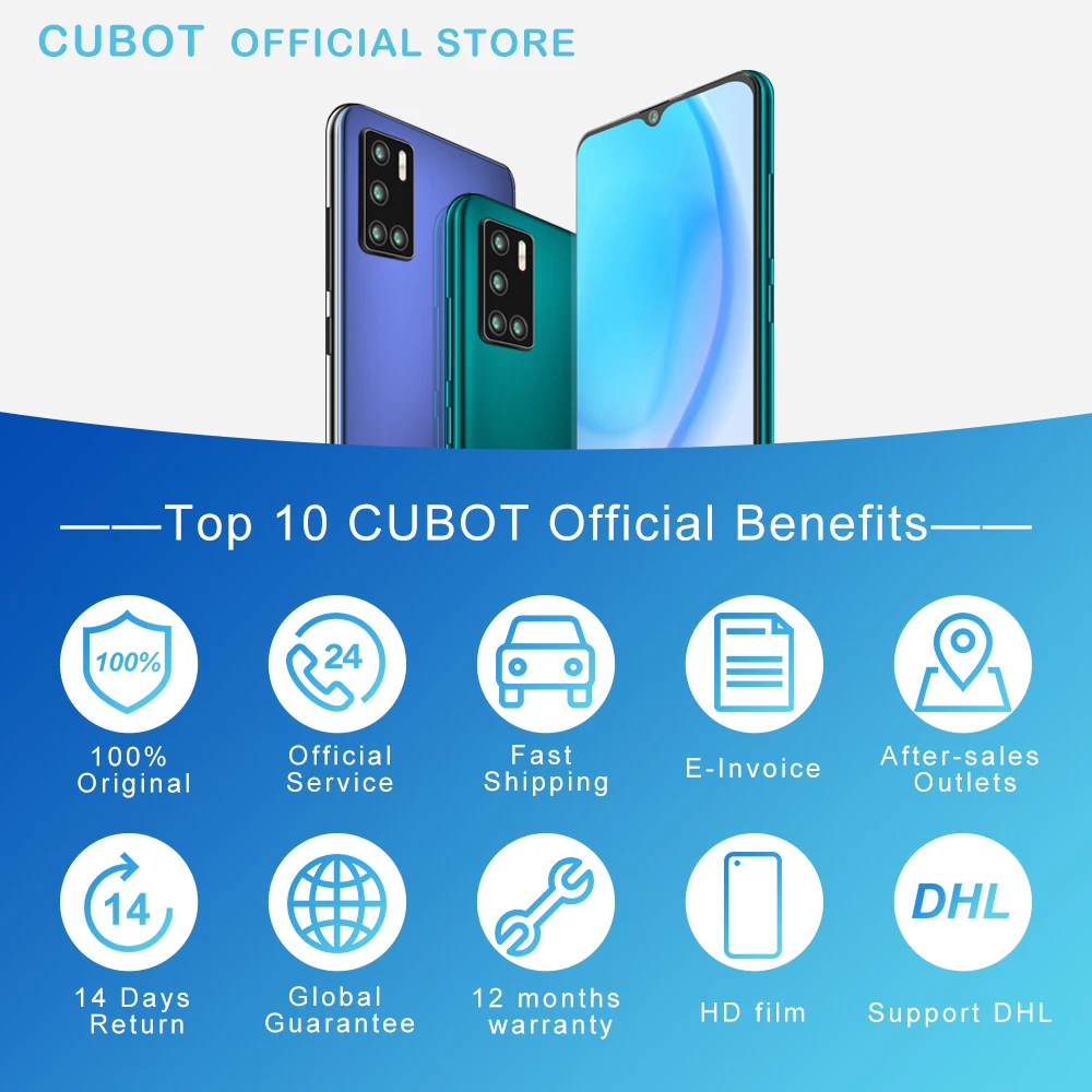 Cubot J9 смартфон 6 2 дюймов 4200 мА/ч 13MP тройной Камера Google Android GO двойной сим-карты