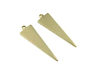 50pcs brass triangle pendant earring finding 22 7x6 7x1mm brass geometric charm findings r1491