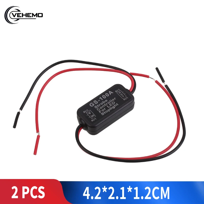 12V Светодиодный светильник тормоза контроллер GS 100A светодиодный высокий стоп