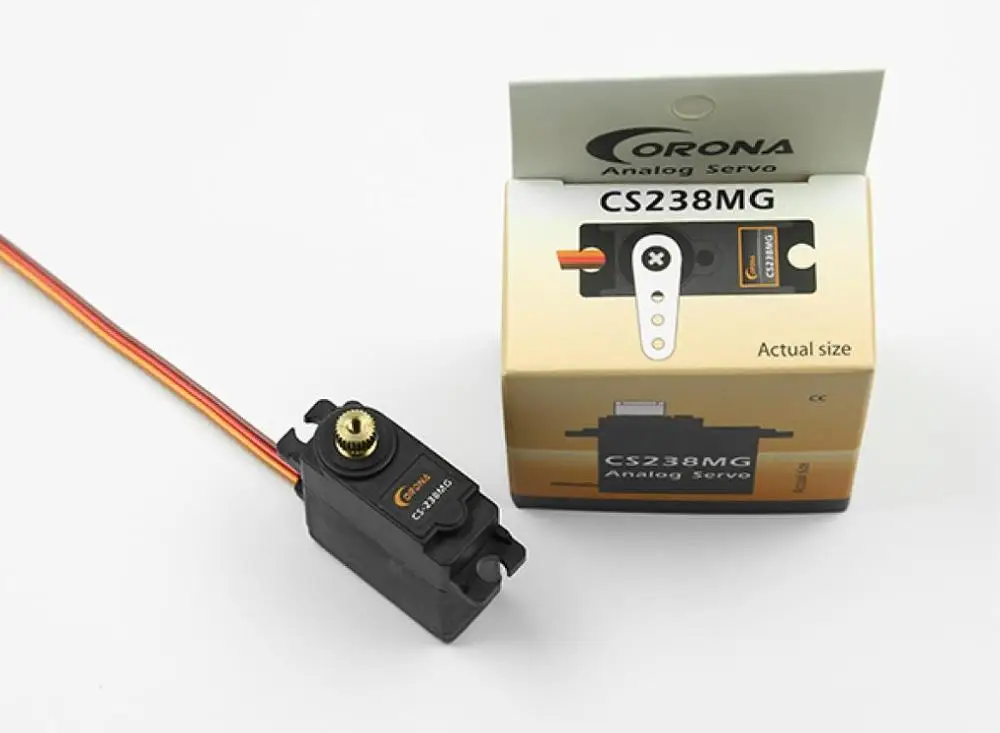 Аналоговый сервопривод Corona cs238 mg 22 г тонкий металлический крыло 4 6 кг/0 14 сек. 60 °