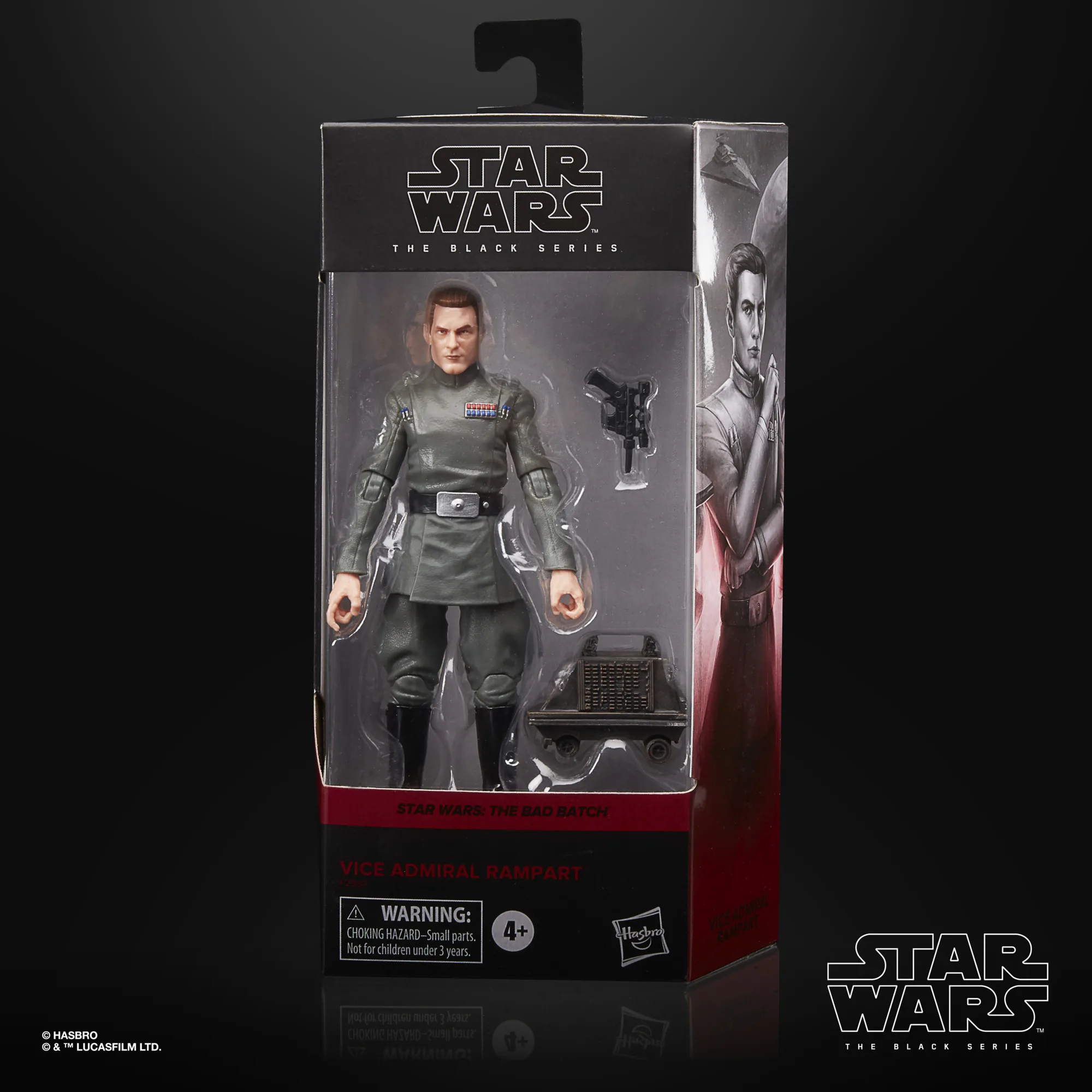 Hasbro Original-вице-адмирал рэмпард-фигурка-серия Звездные войны-4 года + Бесплатная