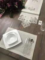 12 persons luxury table lace runner 36160 cm12 dining placemats tablemats home decor wedding party table decoration turkish
