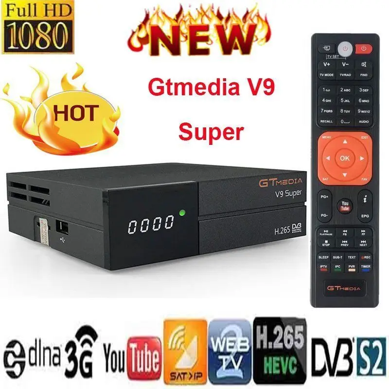 GTMedia V9 Супер Спутниковый приемник Bult-in WiFi DVB-S2 приемник Full HD TV Box GT Media V9 Супер Спутниковый набор декодеров Top Box