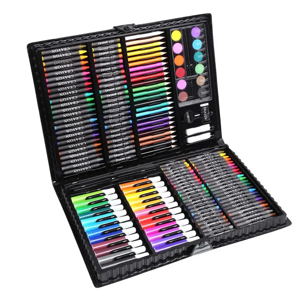 150 шт. цветные карандаши масляные пасты для детей набор рисования художника