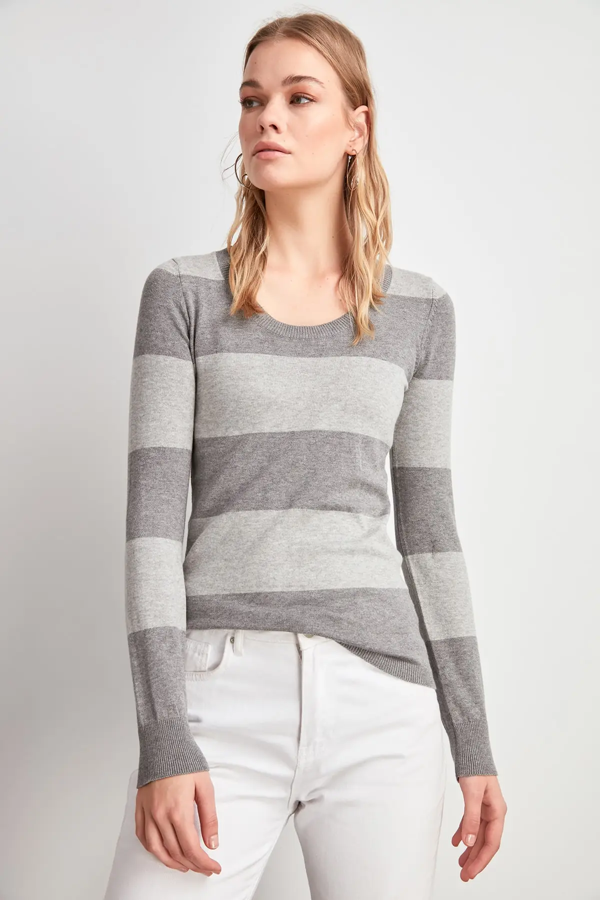 Trendyol With Color Block Sweater Pullover TWOAW20KZ1413 | Женская одежда