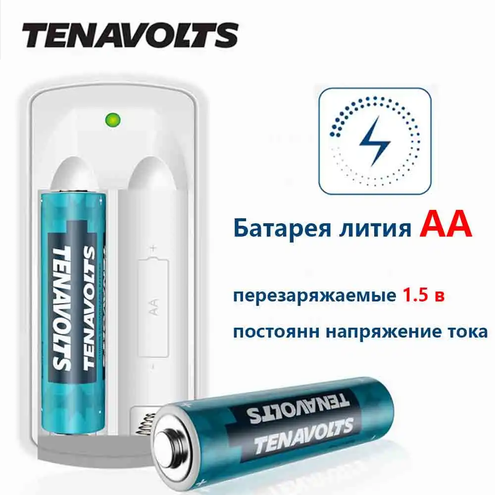 NANFU TENAVOLTS AA Аккумуляторная батарея литий-ионные аккумуляторы с набор для подзарядки батареи для геймпада игрушки дистанционного управления [RU]