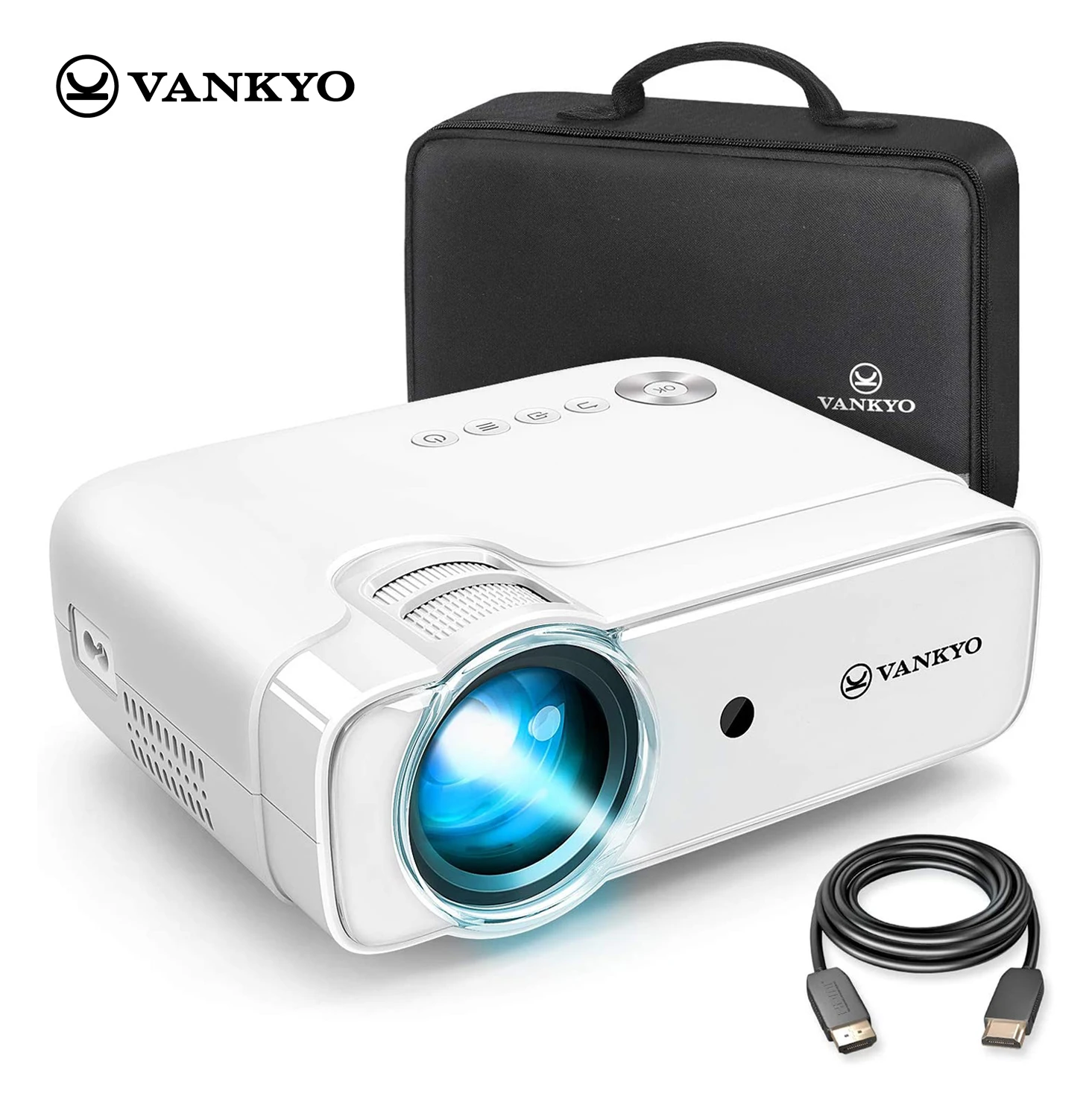 

VANKYO Leisure 430 LCD Projector Mini Video Projector with 50000 Hours LED Lamp Life 236" Display Compatible with HDMI SD AV