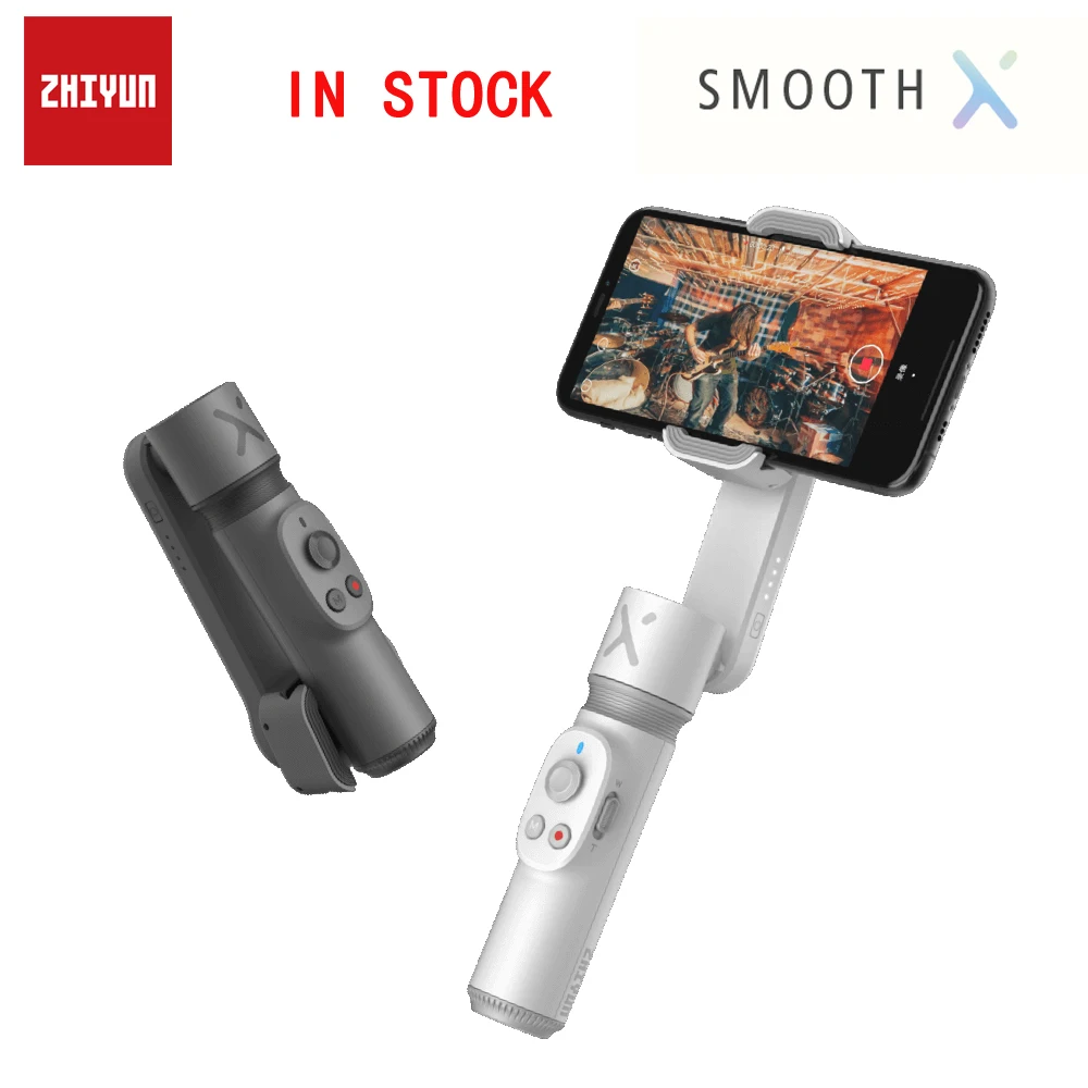 Zhiyun Smooth X Smooth-X 2-осевой шарнирный стабилизатор для смартфона iPhone 11 Pro XS XR 8Plus 8 Samsung S10