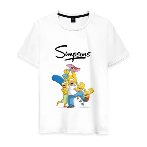 Мужская футболка хлопок Симпсоны