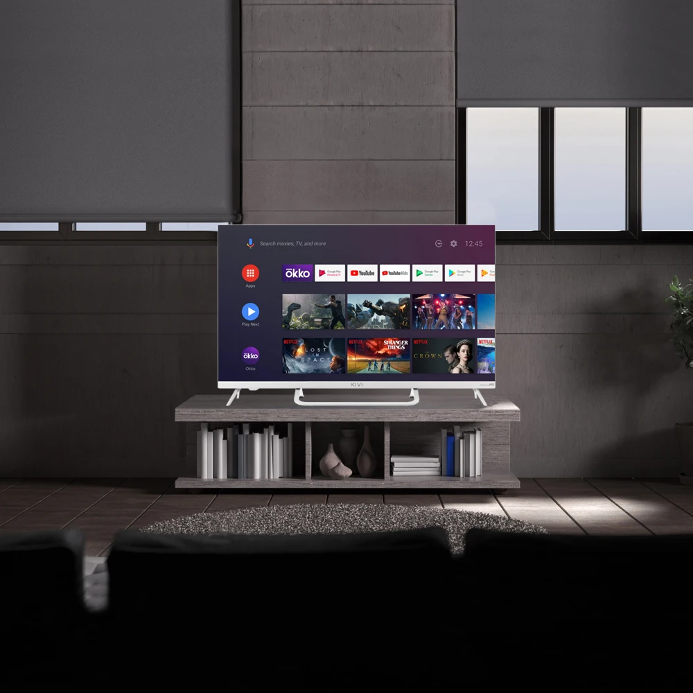 Телевизор 32&quot KIVI 32F790LW Full HD (1080) / Smart TV Google Android 9.0 HDR Bluetooth Пульт-указка | Электроника