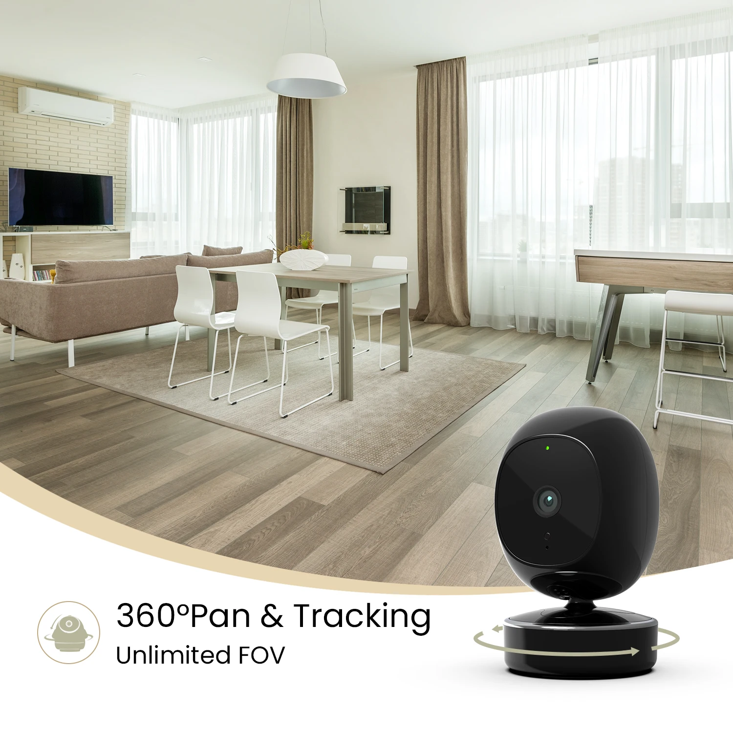 Камера видеонаблюдения 1080P 2 Мп Wi-Fi 5 ГГц 360 ° | Безопасность и защита
