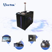 acctek movable electric tile scrubber fiber laser cleaning machine for marble floor dirt paints cleaning