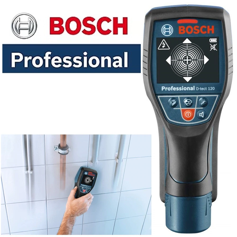Профессиональный цифровой настенный напольный сканер BOSCH D TECT 120 панельный