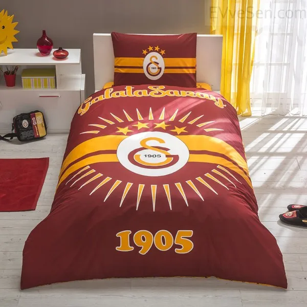

DUVET COVER SET ONE SIZE %100 COTTON FABRIC GALATASARAY NIGHT GLOSS MADE IN TURKEY