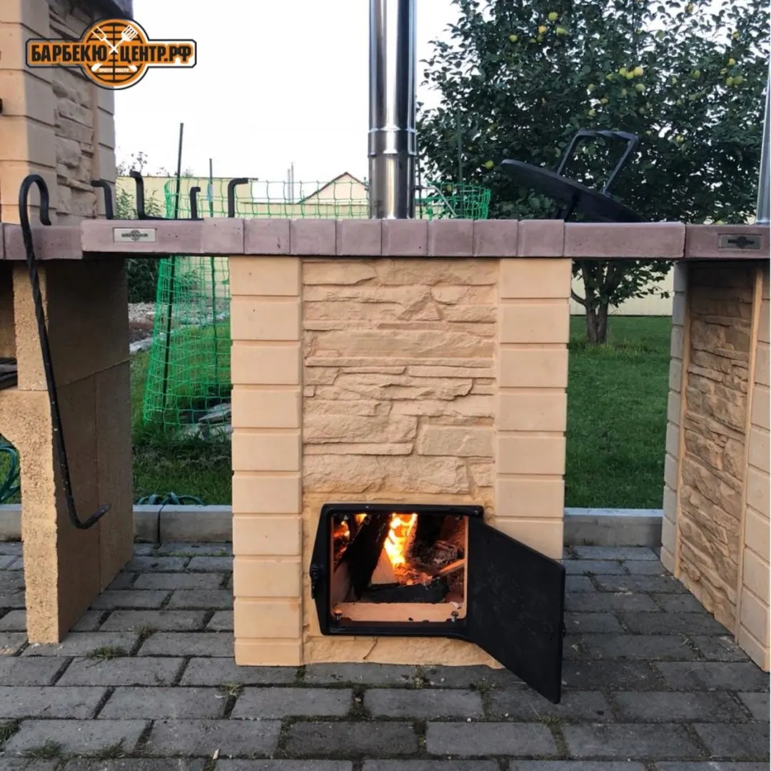 Тандыр Хан Барбекю Центр из жаропрочного шамота для дачи и беседки |