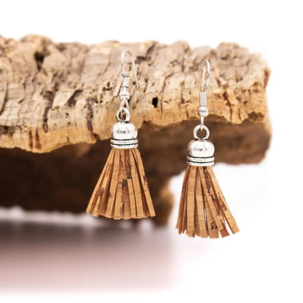 MB пробковые висячие серьги ручной работы оригинальные высококачественные