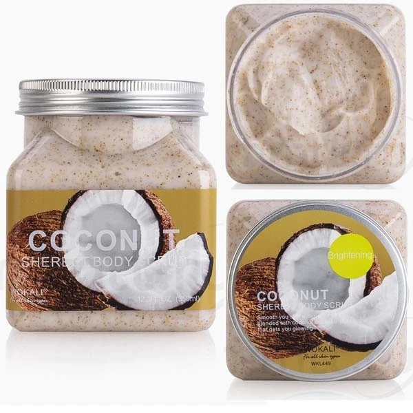 Скраб для тела Кокос Wokali Coconut Sherbet Body Scrub 350 мл | Красота и здоровье