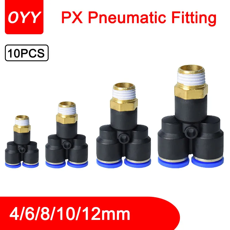 

10Pcs PX4-M5/PX6-02 Plastic Connector PX Quick Pressure Regulator Pipe Throttle Valve Compressor Accessories Pneumatic Fitting