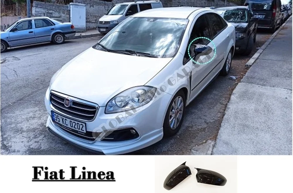 

Чехол для зеркала FIAT LINEA Bat 2007 2008 2009 2010 2011 2012 2013 2014 2015 глянцевое пианино черное 2 шт. крыло автомобиля универсальный