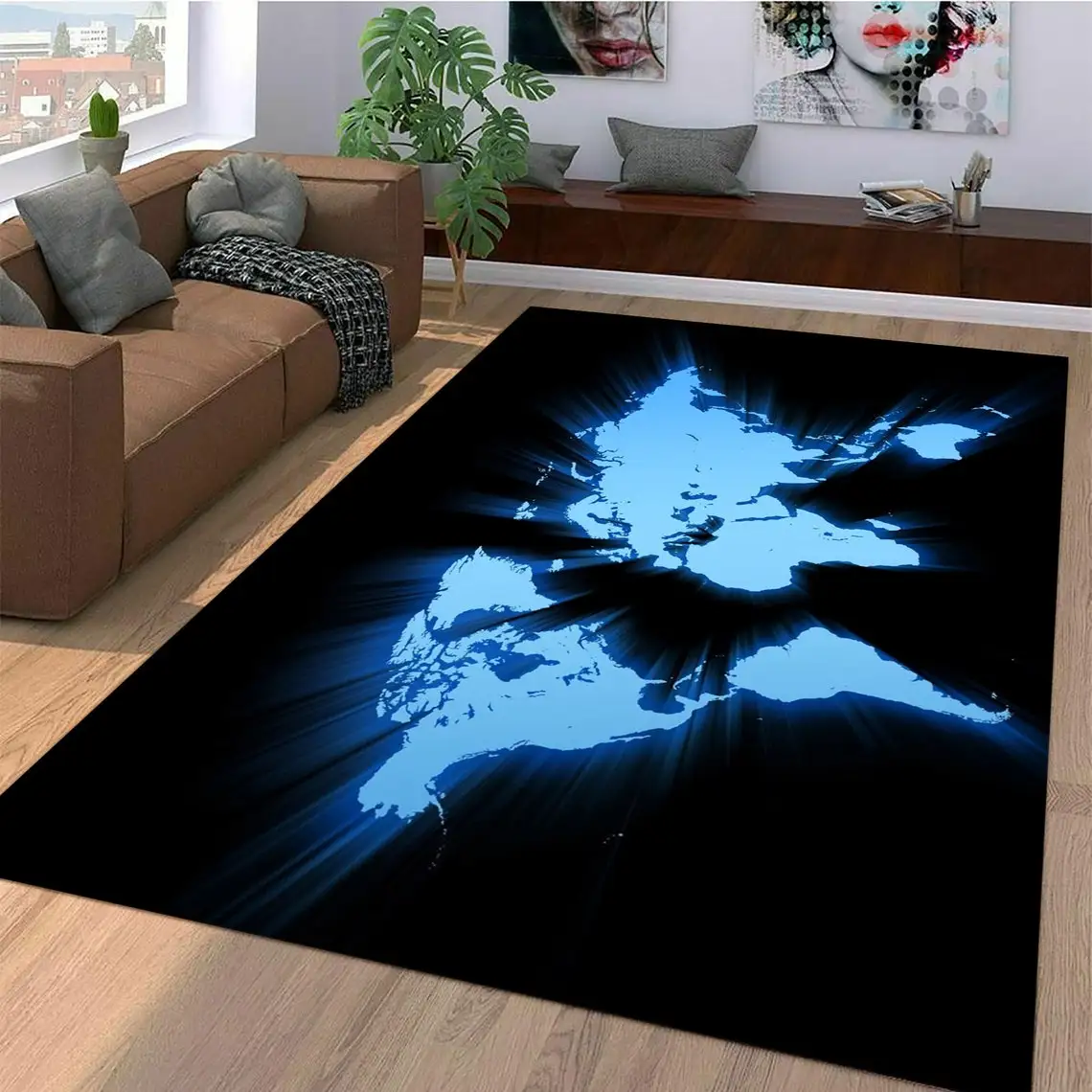 

World Map, Travel Edition Map Rugs, Middle Earth Rugs, Chronicles, Thorins Map,Tamriel Map Rugs Area Rug, Kids Room Rug,