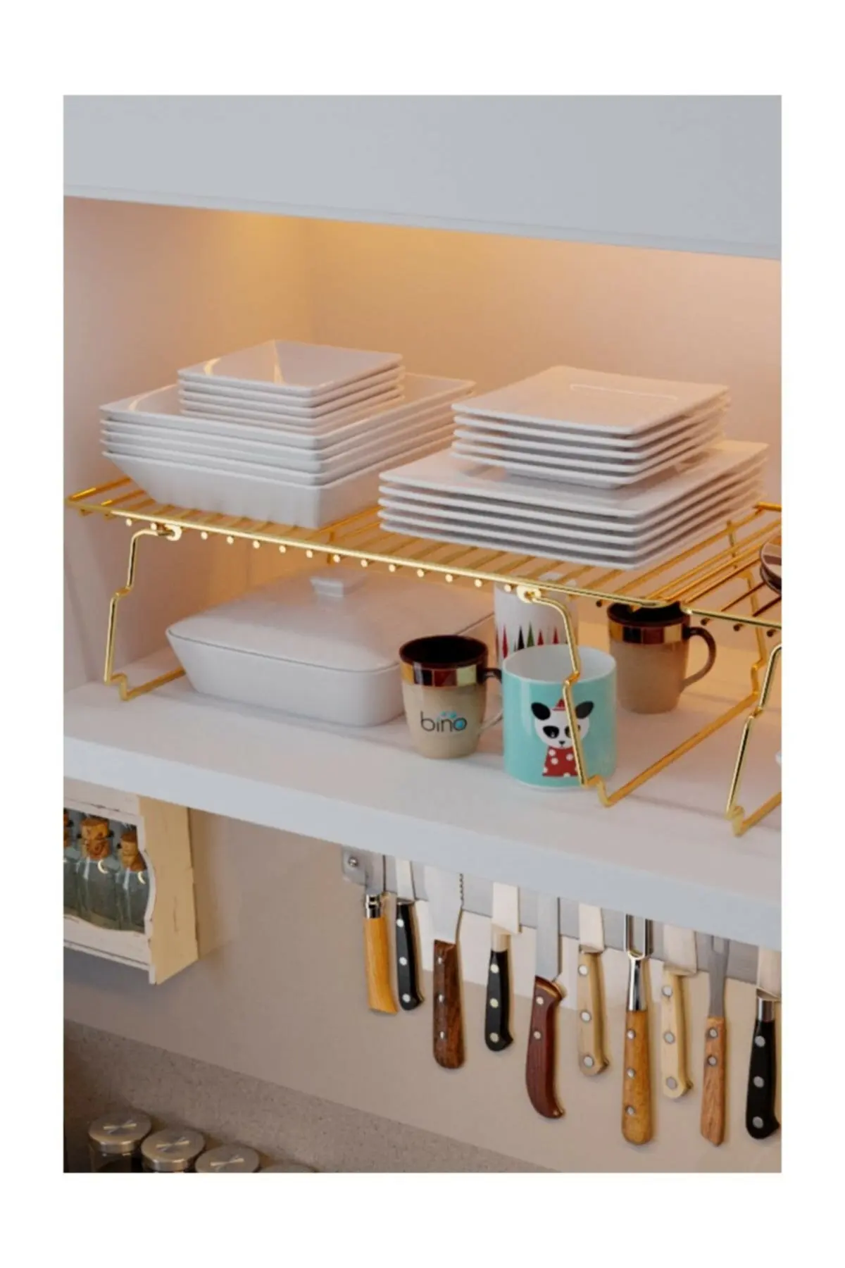 multipurpose wardrobe organizer bathroom kitchen cabinet storage rack organizer rack holder storage basket gold stainless steel free global shipping