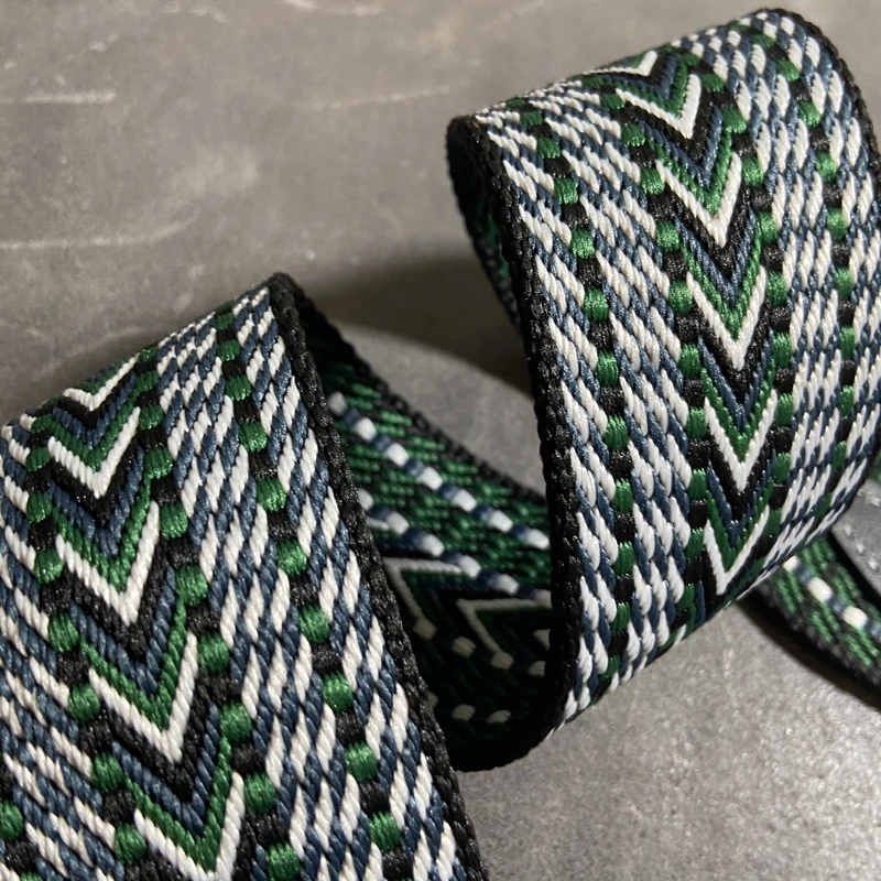 Colored Women Leather Belt Bag Accessories Rainbow Fabric Adjustable Bag Strap for Handbag Nylon Shoulder Strap Bag Handles