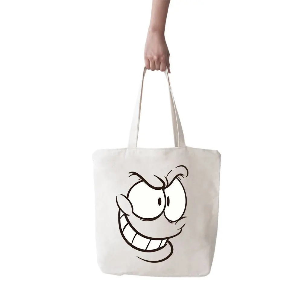 Angemiel Bag Big Catty gülüschlü Smiley Shopping Beach Tote | Багаж и сумки