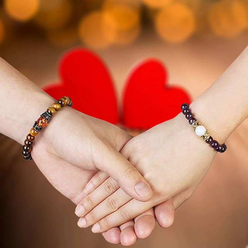 Женский браслет король и королева Корона расстояние Пара Браслеты для мужчин