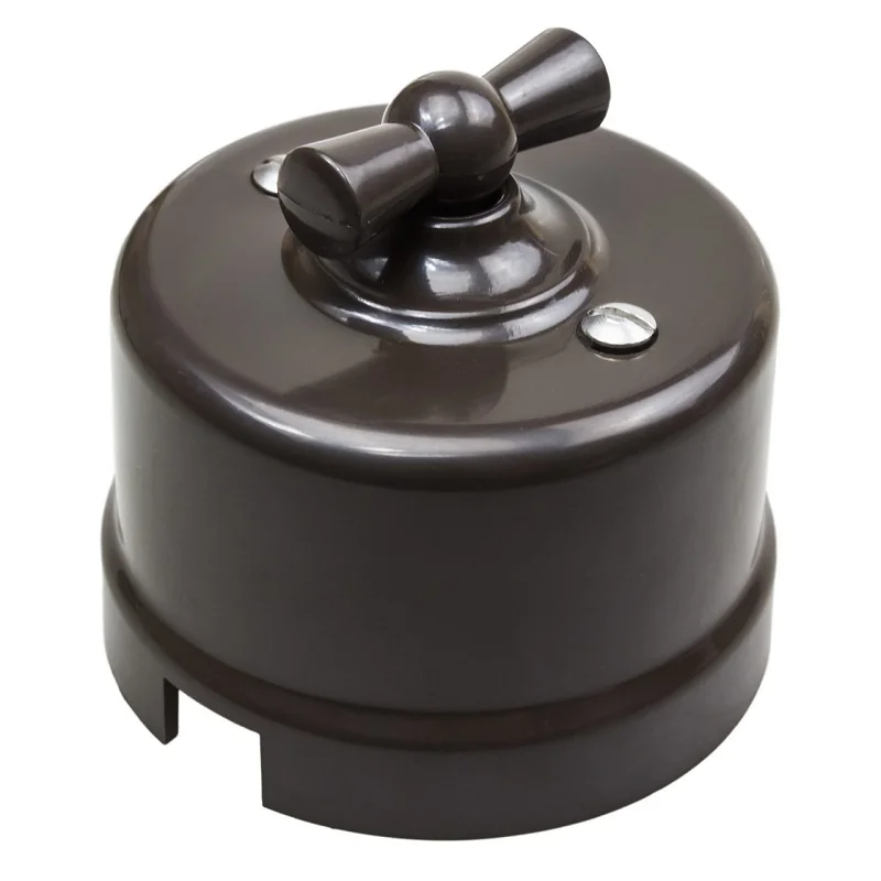 Европейский ретро пластиковый поворотный переключатель настенный светильник