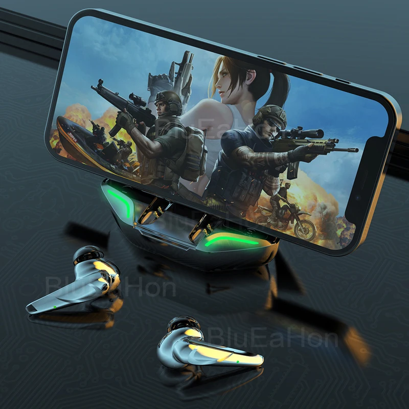 gaming bluetooth headphones 3200mah stereo sound sport earbuds waterproof deep bass earphone gamer headset with mic for phone free global shipping