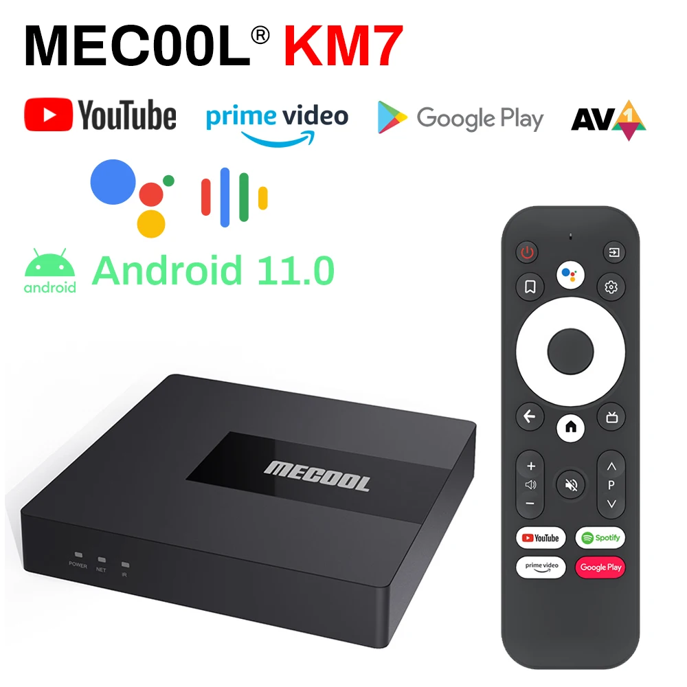 

ТВ-приставка Mecool KM7, 4 + 64 ГБ, Amlogic S905Y4, Android TV, 2 + 16 Гб