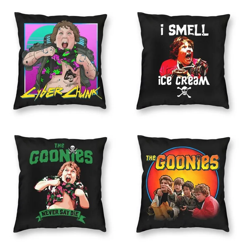 

Чехлы для подушек goony, декоративные домашние Роскошные Квадратные наволочки с черепом, пиратом, надписью «Never Say Die Ленивец»