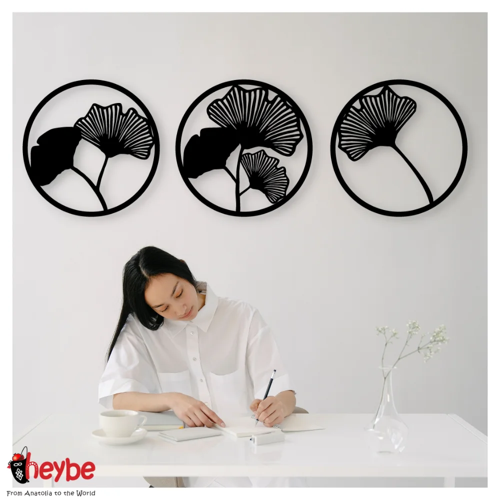 Деревянные 3 Шт. Круглые Цветы Настенное Художественное Оформление Качественные