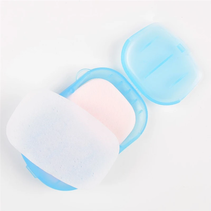 

New 20 Pcs/Box Travel Soap Paper Washing Hand Bath Clean Scented Slice Sheets 20 pieces Disposable Box Soap Portable Paper Soap