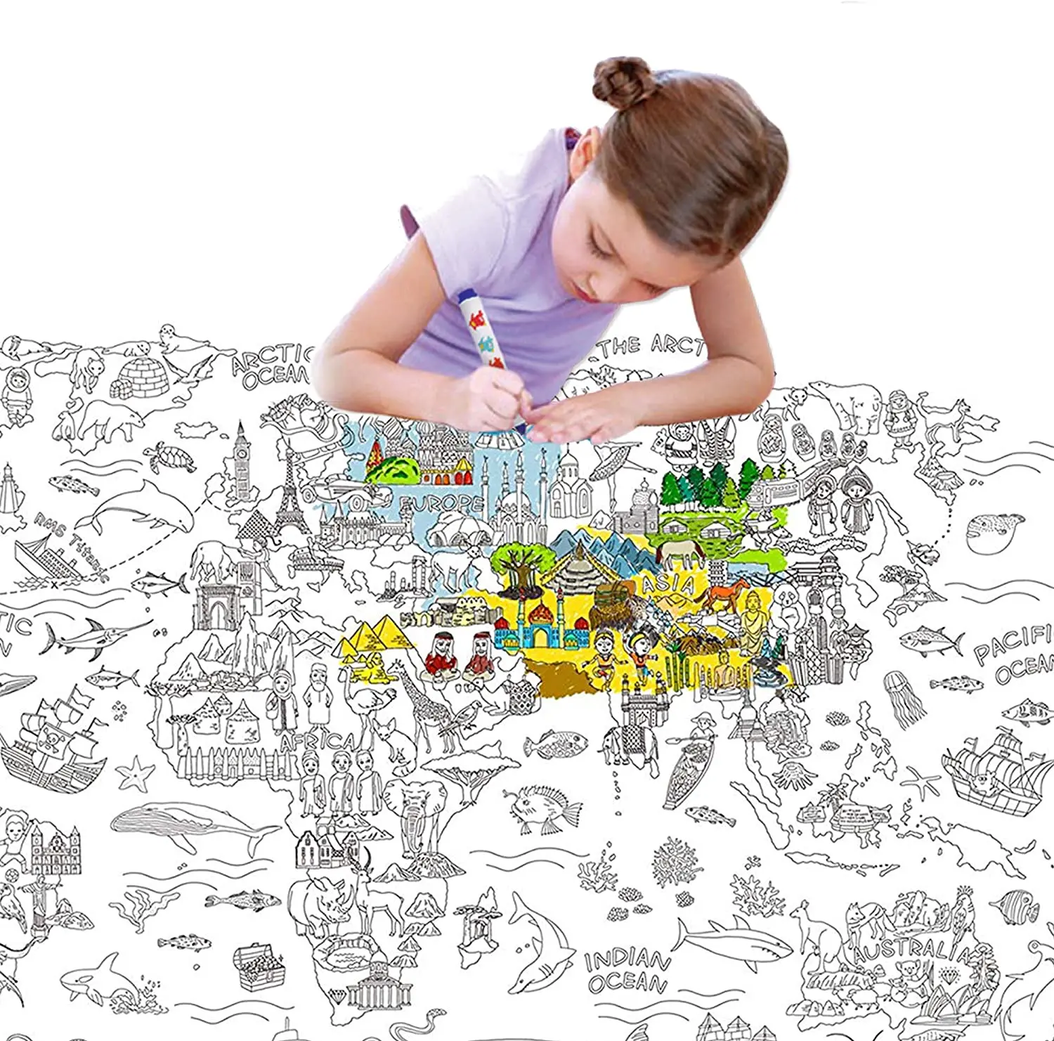 Рисунок 4 - Огромная Раскраска-лист 0