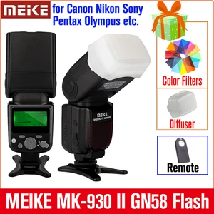 Вспышка MEIKE MK-930 II MK 930 II LCD GN58 для Canon Nikon Sony Pentax Olympus Panasonic DSLR